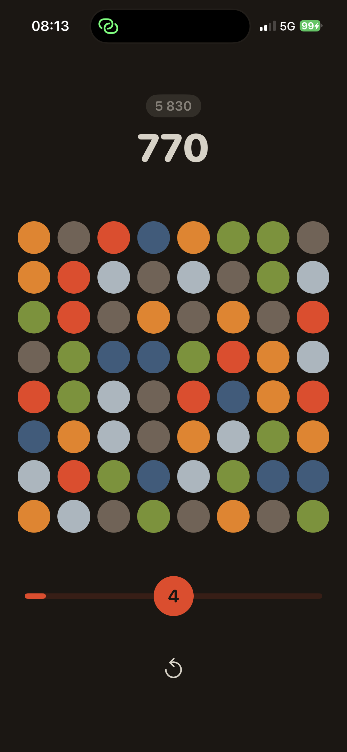 Gribli — gameplay dark mode